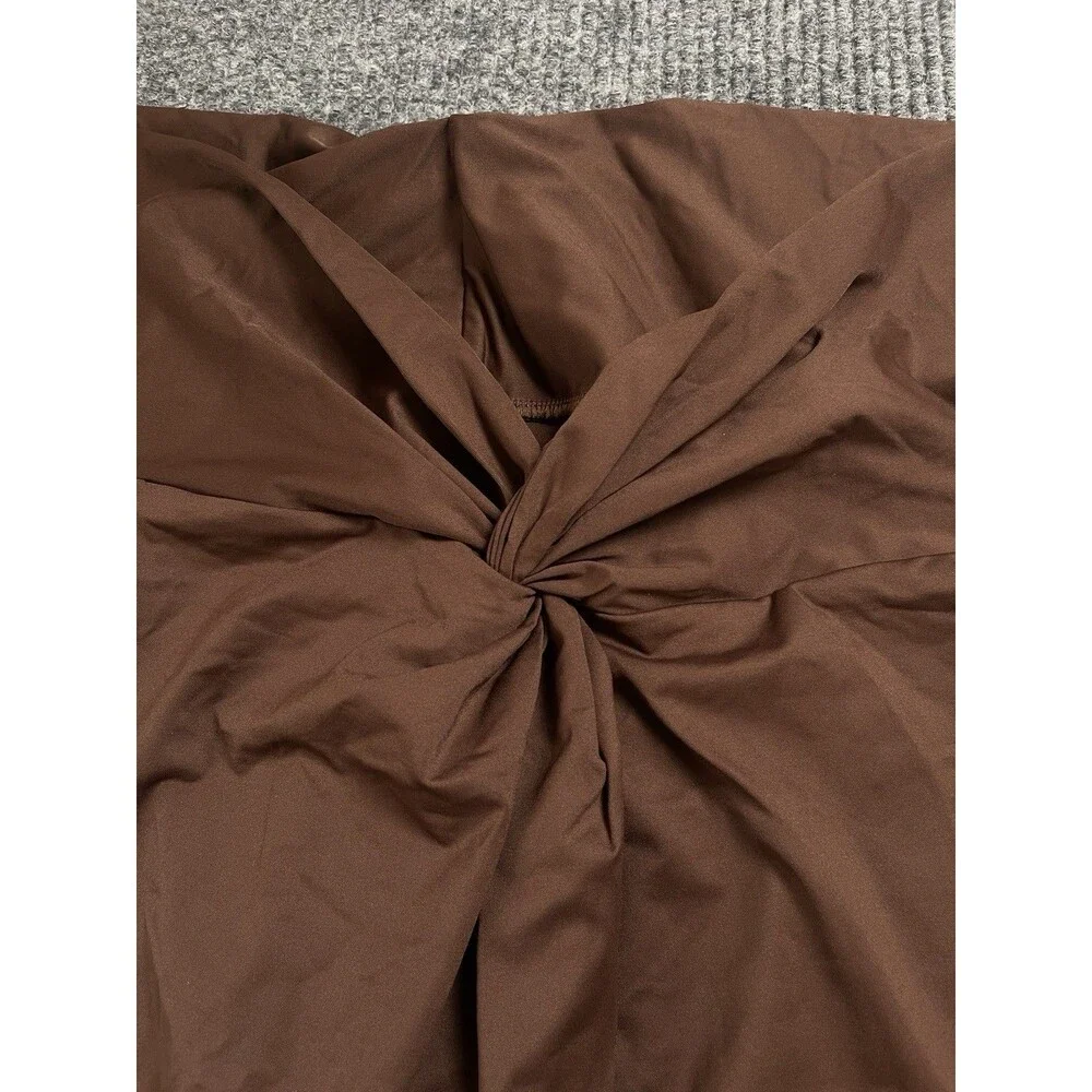 Skims Women Size 3X Recycled Swim Sarong Skirt Cover Cocoa Brown SW-SKT-0016 NEW